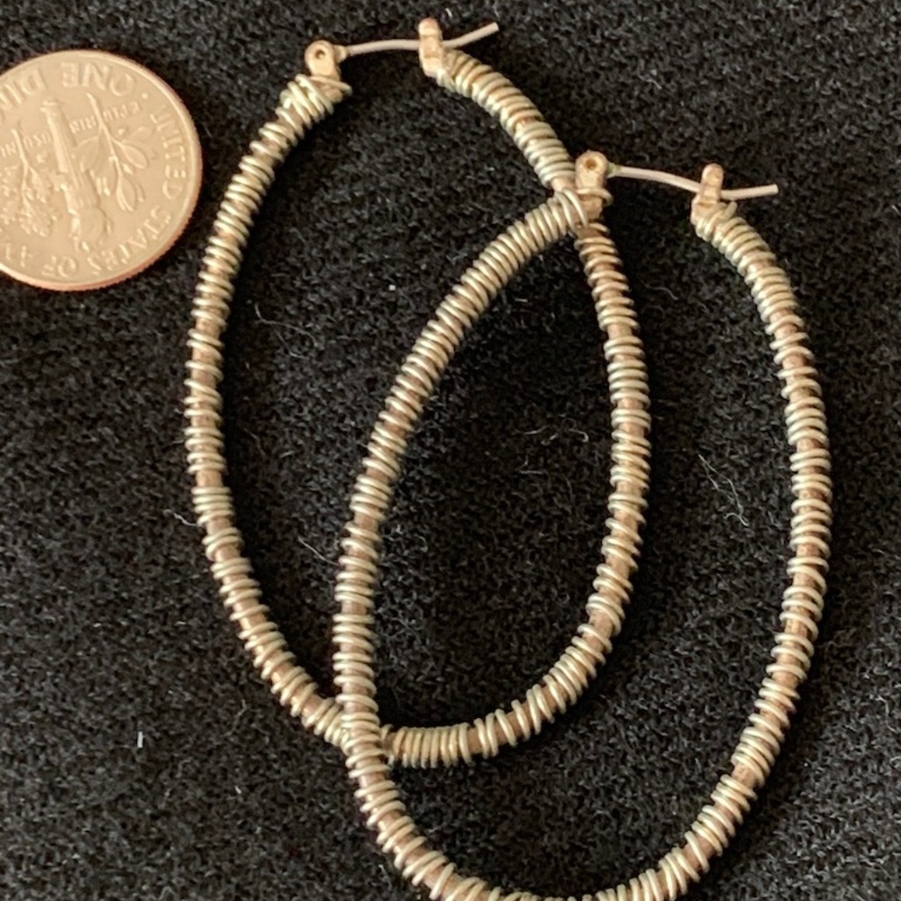 Wire Wrapped Hoop Earrings